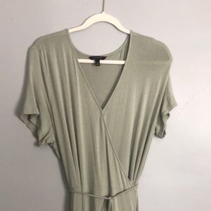 Banana Republic green wrap dress